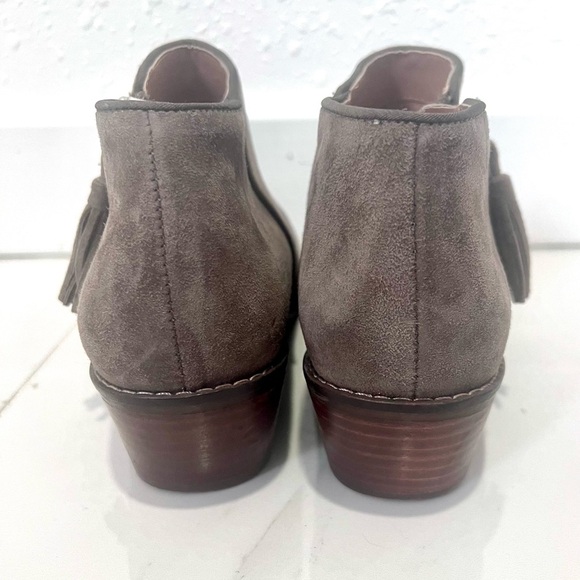 Vionic Serena Taupe Ankle Boots with Side Zipper 6 - Picture 8 of 9
